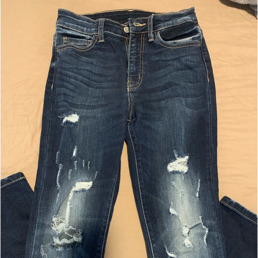 Curvy high rise ankle skinny Jean